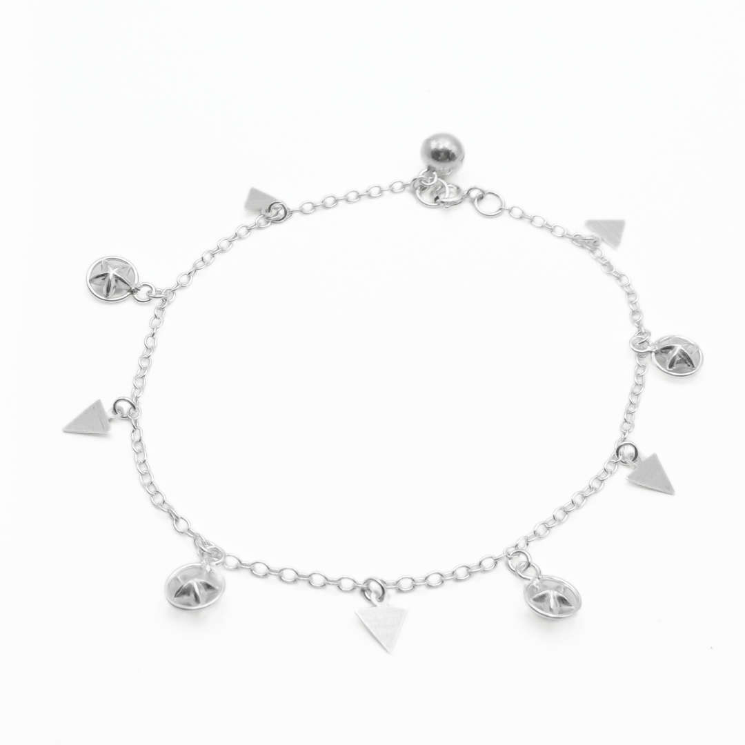 Geometric Wanderer Anklet 254 mm / 5.58 g