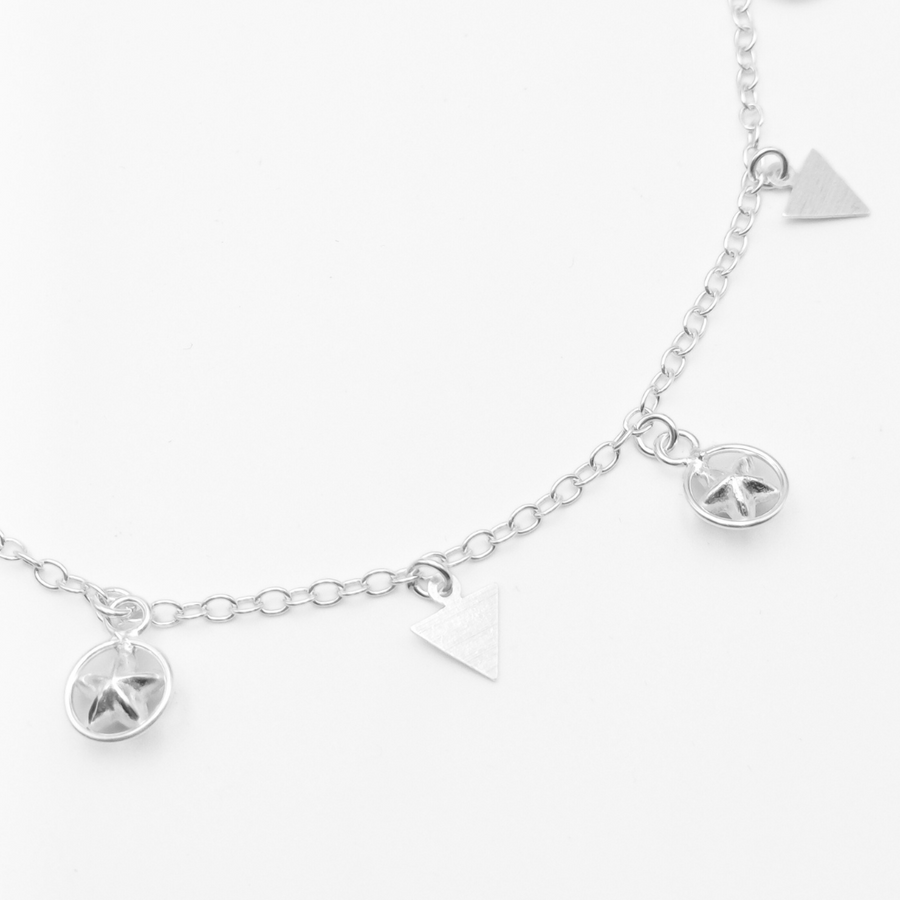Geometric Wanderer Anklet 254 mm / 5.58 g