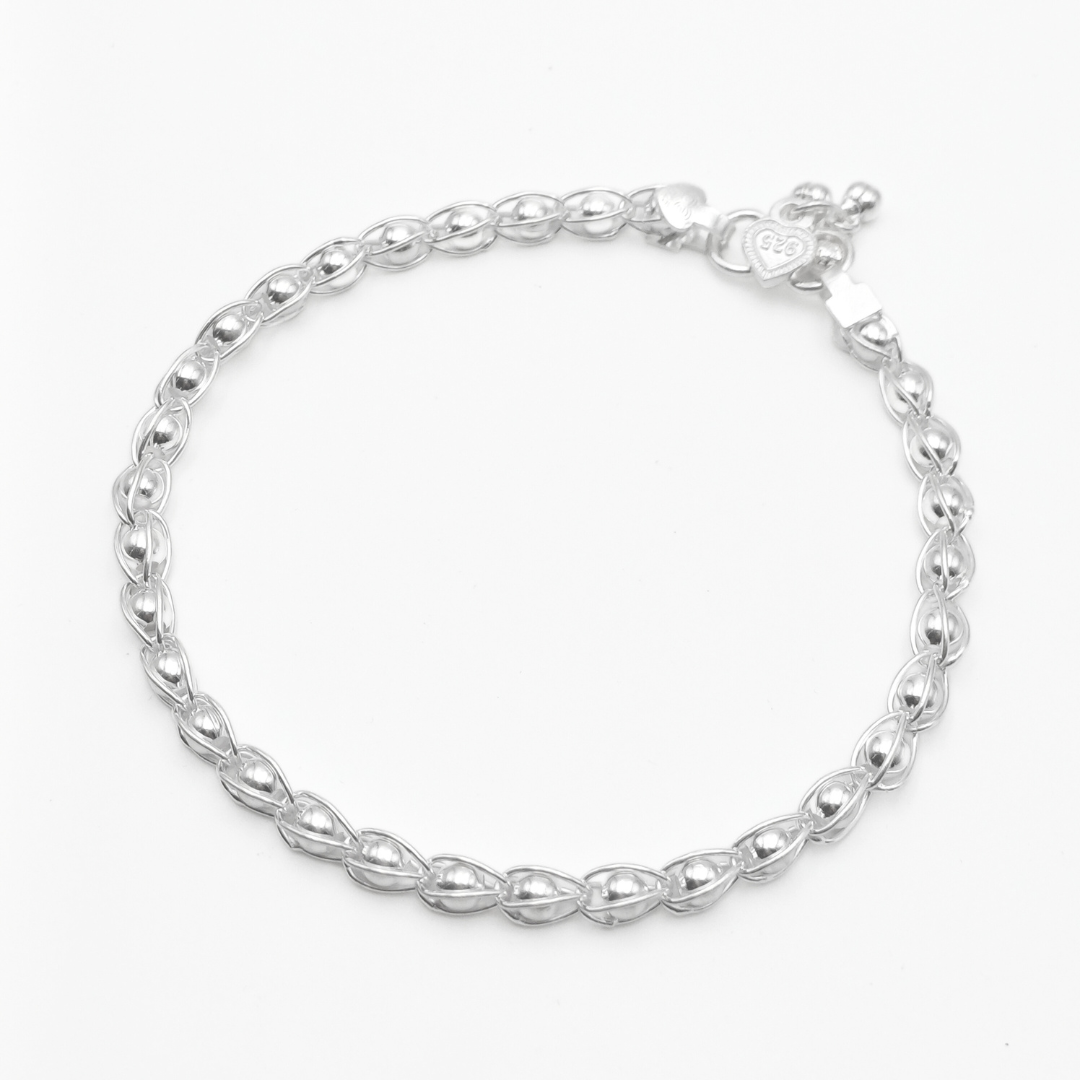 Glimmering Pod Chain Anklet 254 mm / 17.43 g