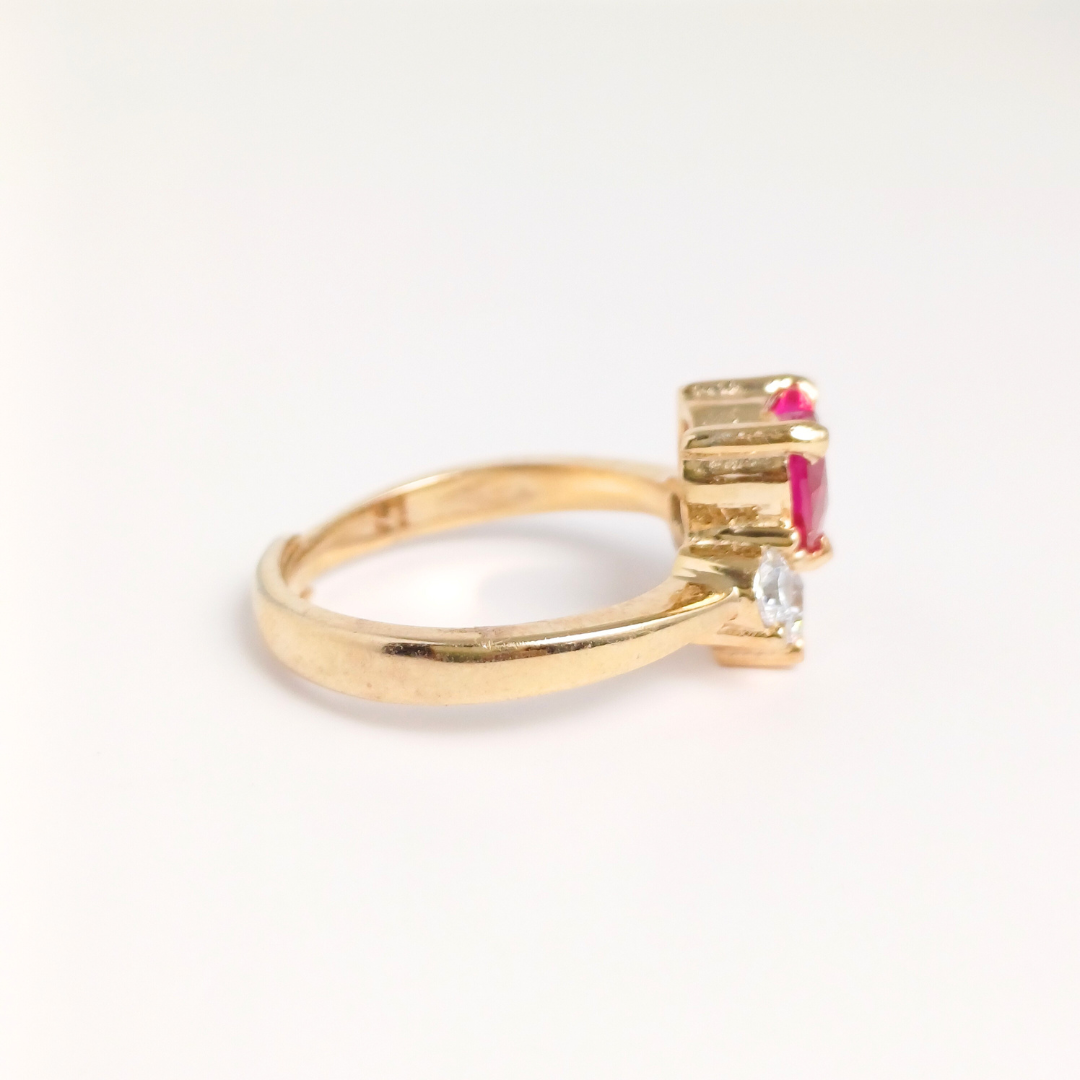 Gold Crush Ring Free Size / 4.58 g