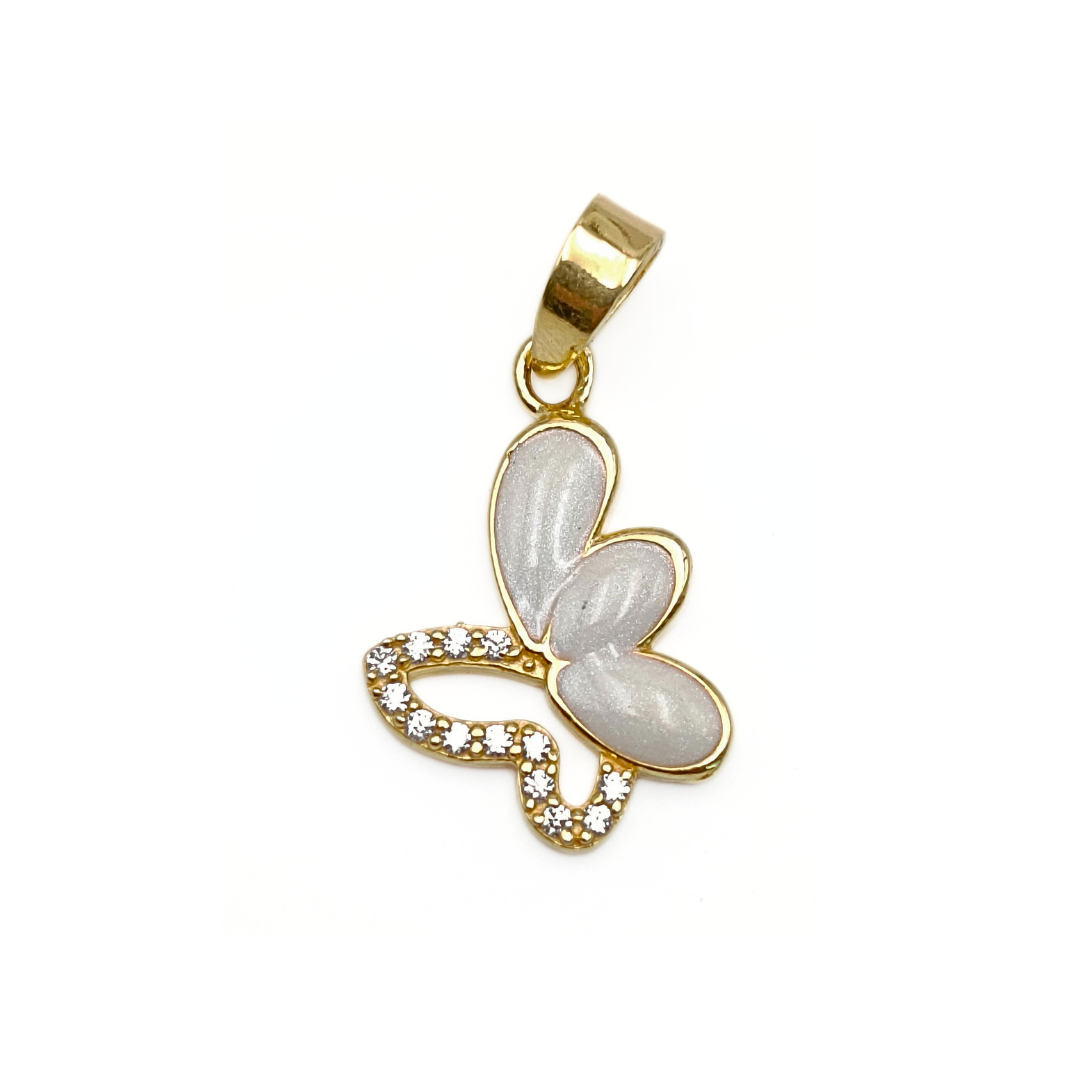 Golden Bloom Butterfly Pendant 2.34 g
