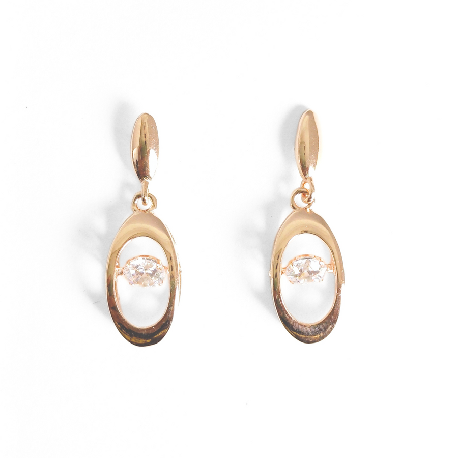 Golden Glimmer Earrings Free Size