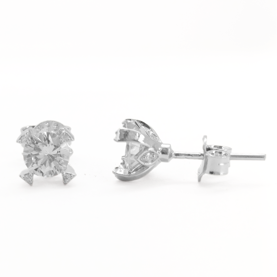 Halo Stud Earrings Free Size
