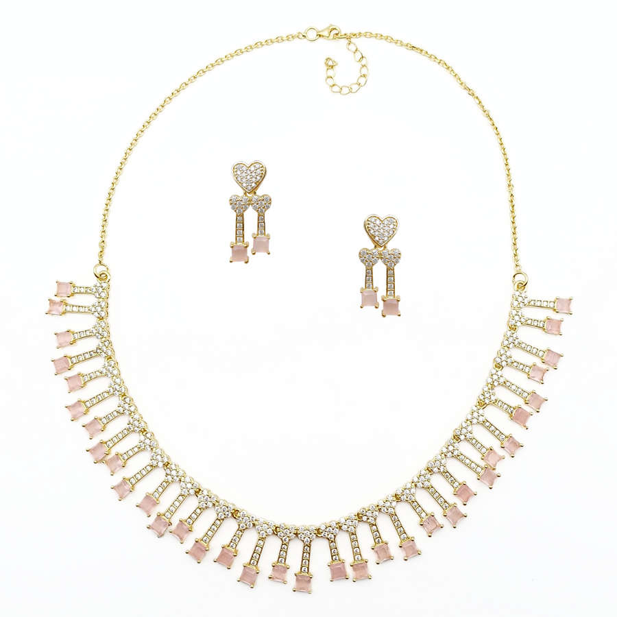 Heart Bloom Necklace Set 39.4 g