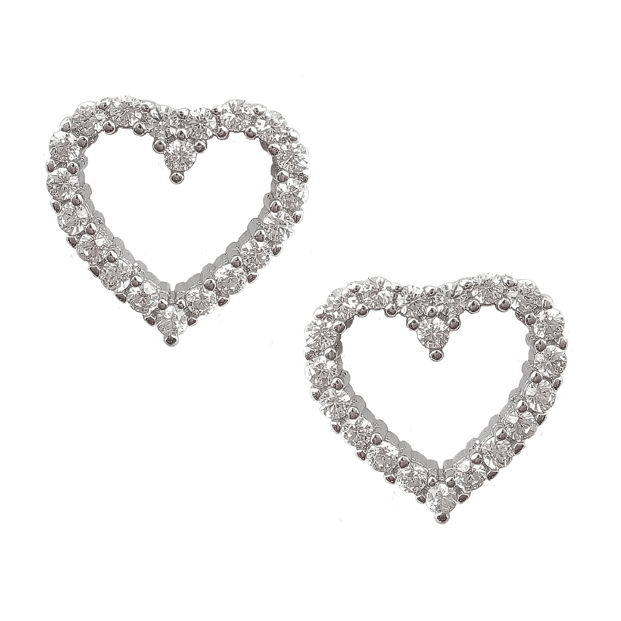 Heart of Sparkle Studs Free Size