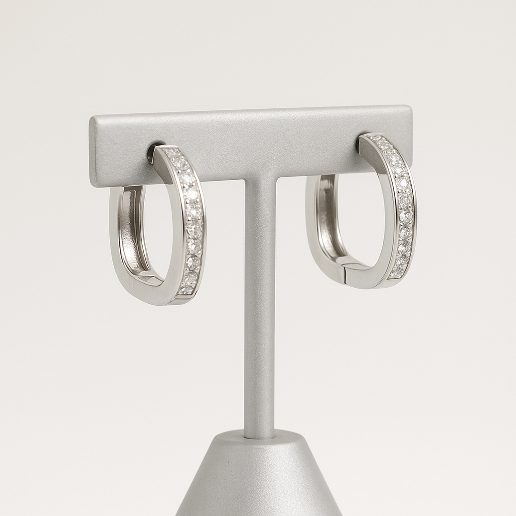Hidden Glints Hoops Free Size / 2.73 g