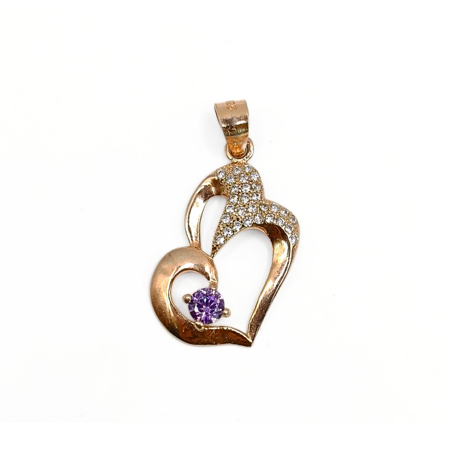 Intertwined Hearts Pendant Free Size