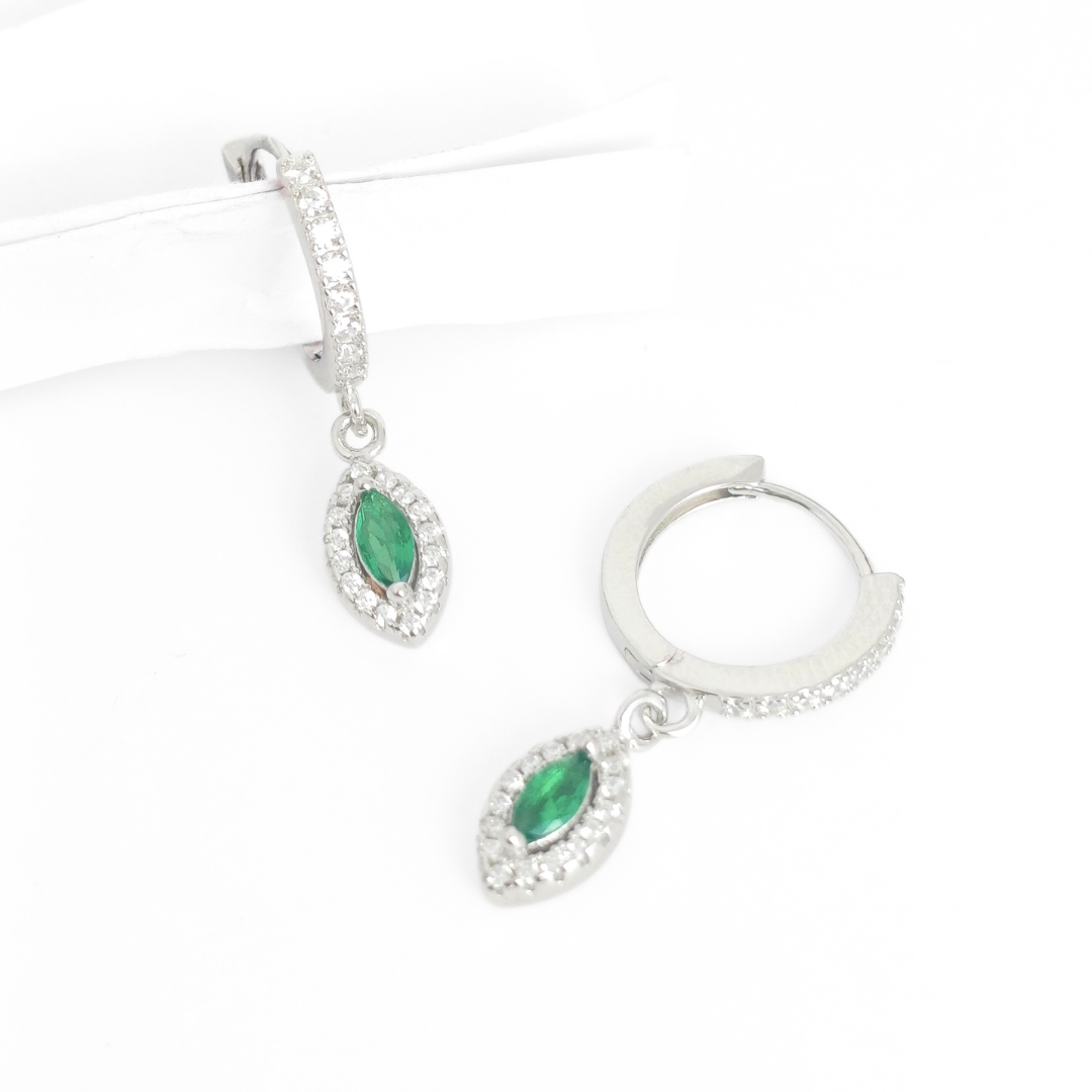 Jade Light Drop Earrings Free Size
