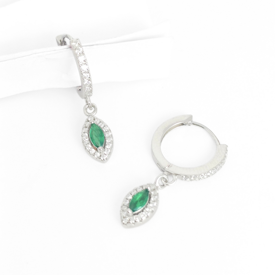 Jade Light Drop Earrings Free Size
