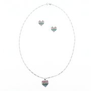 Kaleidoscope Heart Chain Set Free Size