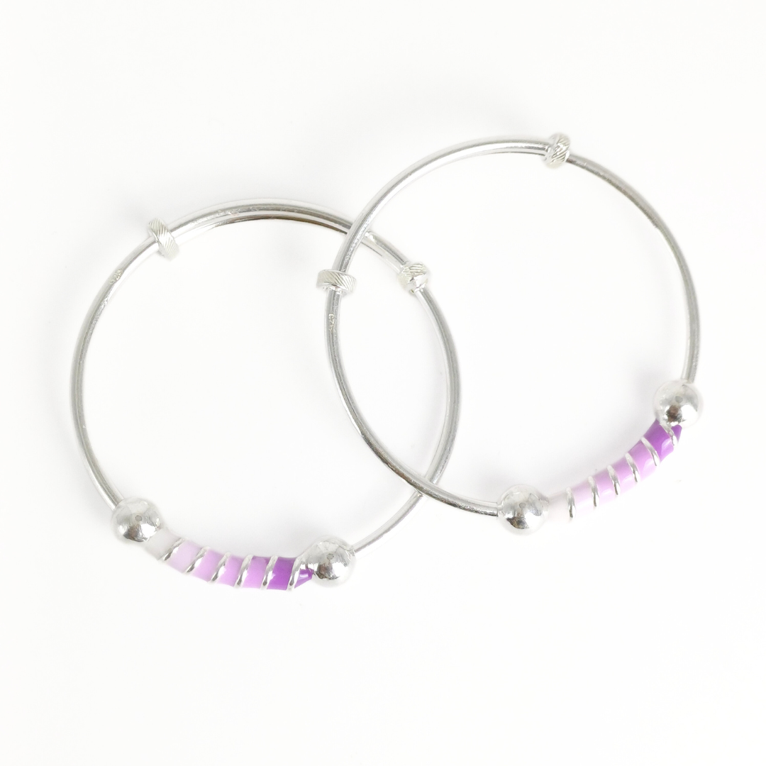 Lavender Haze Baby Bangles Adjustable / 13.99 g