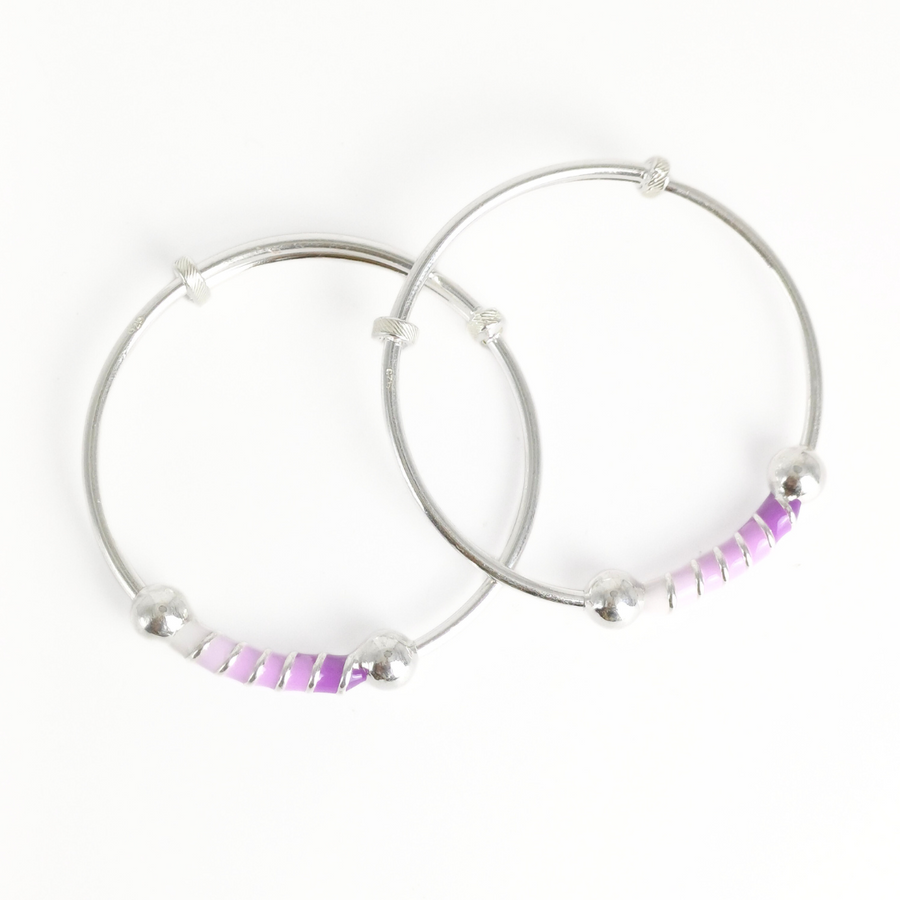 Lavender Haze Baby Bangles Adjustable / 13.99 g