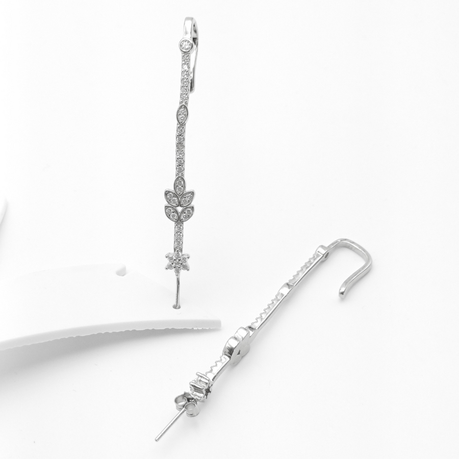Leafy Vine Climber Earrings 6.69 g