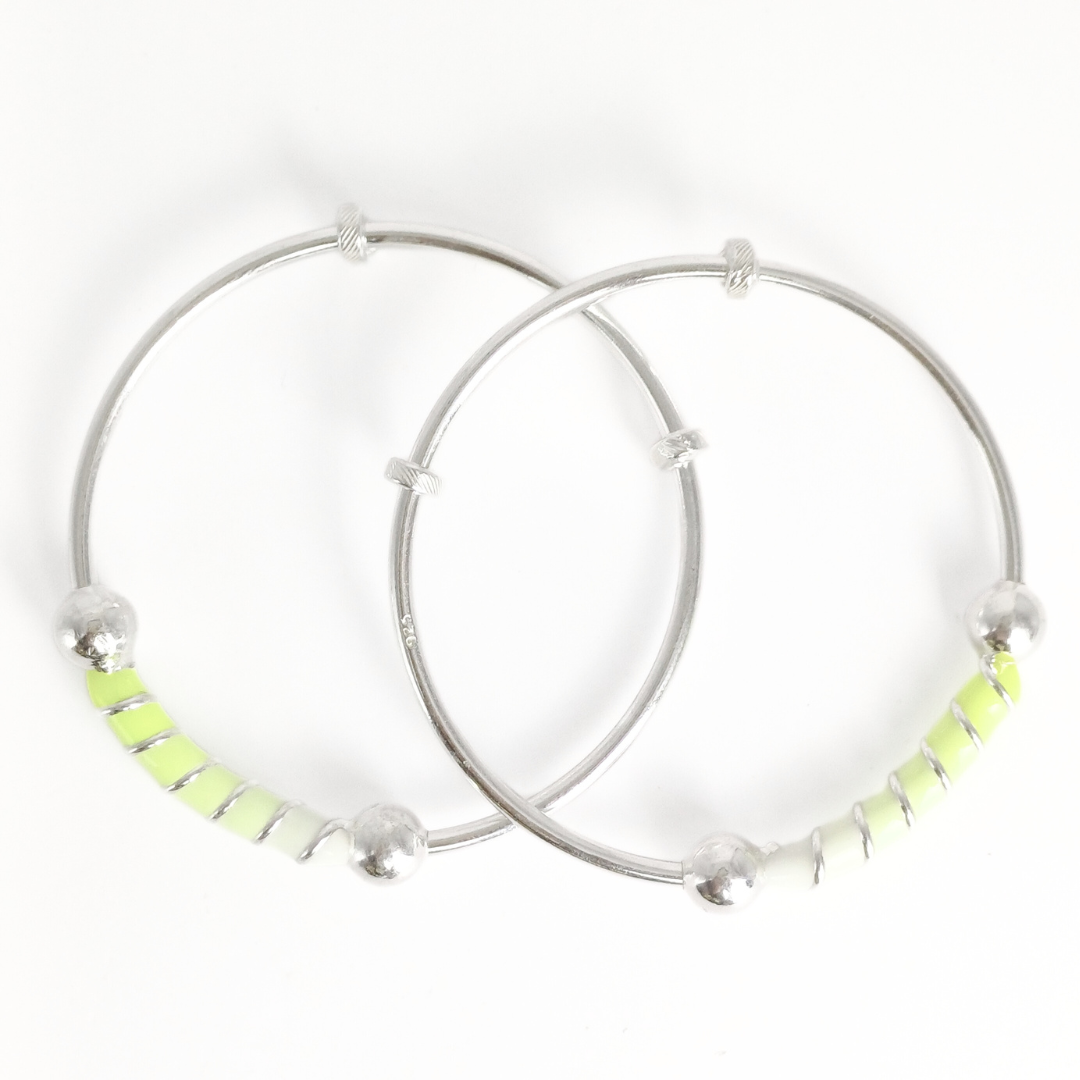 Lemon Drop Baby Bangles Adjustable / 14.05 g