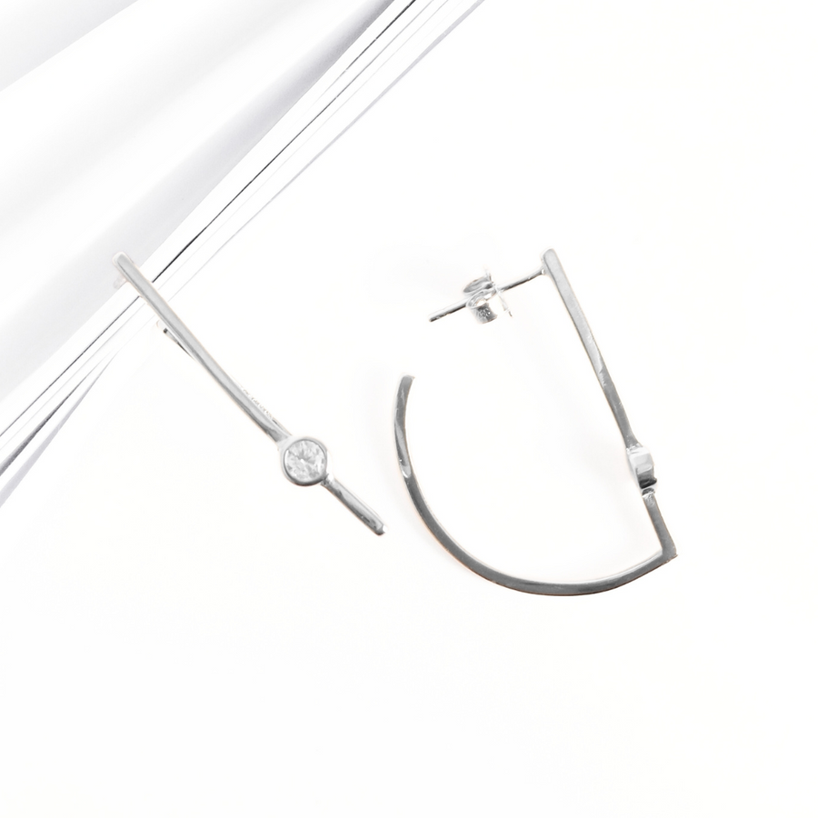 Line and Shine Studs Free Size
