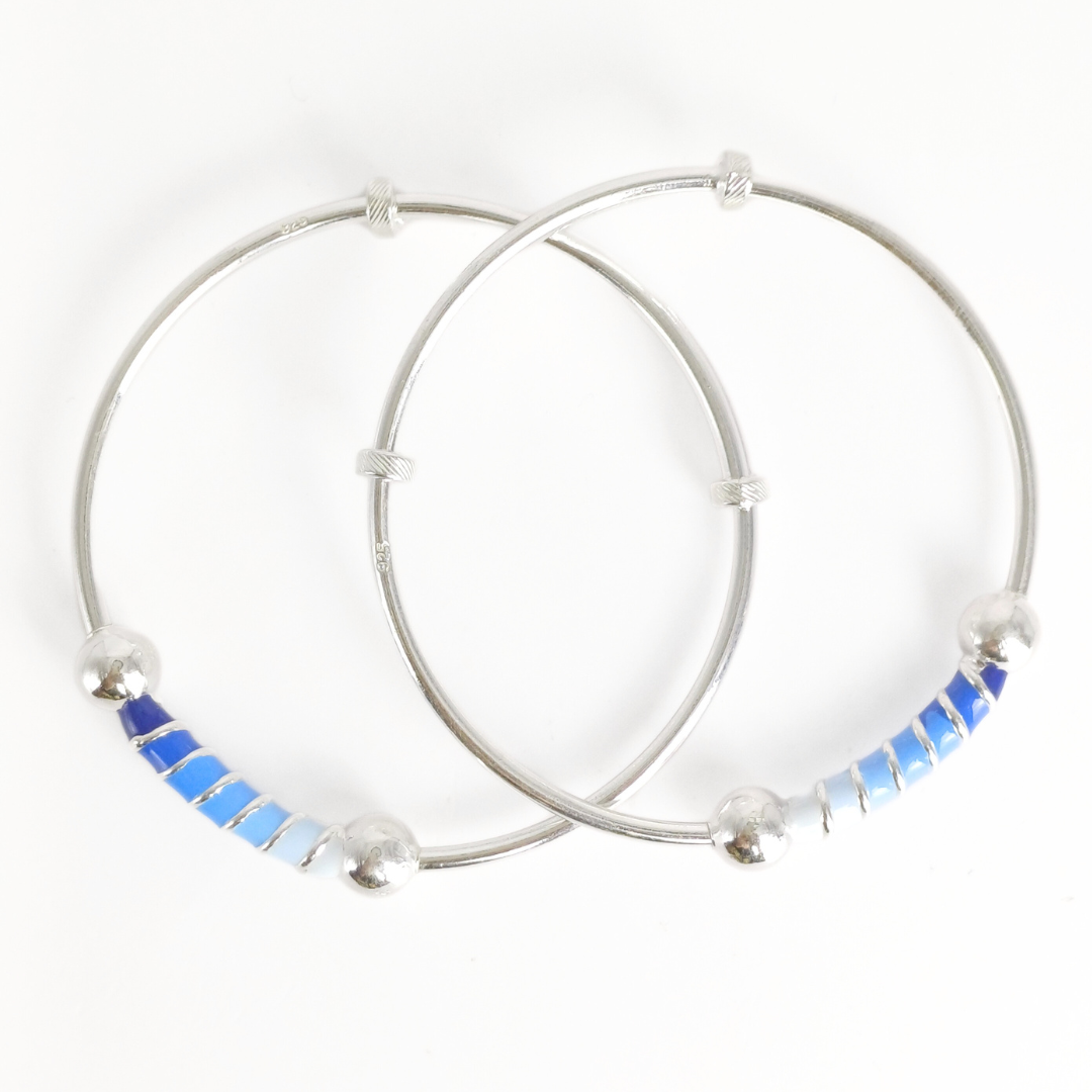 Little Bluebird Baby Bangles Adjustable / 14.16 g