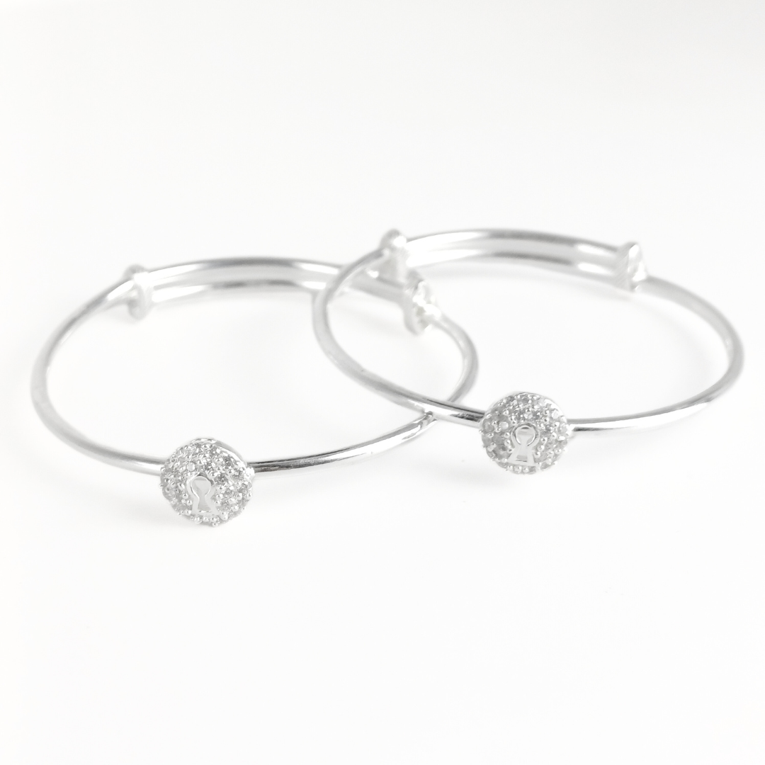 Little Lock Baby Bangles Adjustable / 12.53 g