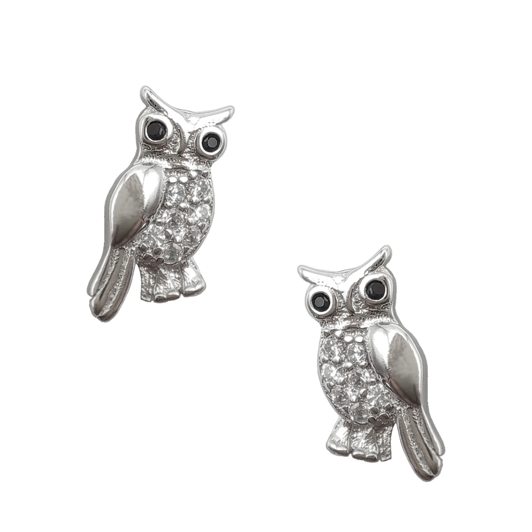 Little Scholar Owl Studs 1.92 g