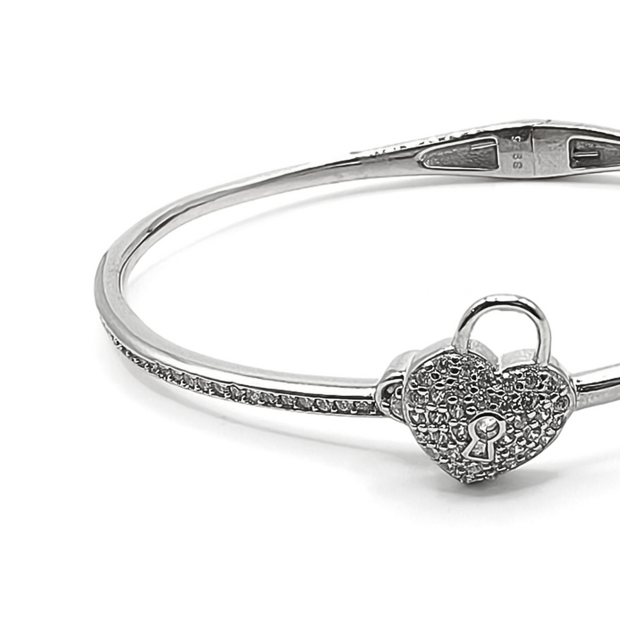 Locked Heart Kada FREE SIZE / 10.82 g
