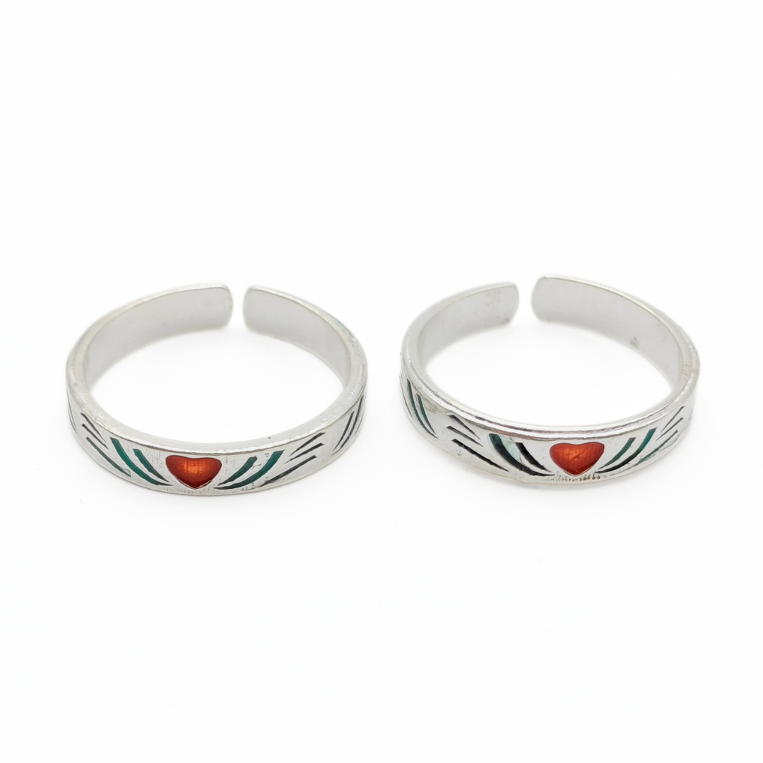 Love & Lines Toe Rings FREE Size / 3.25 g