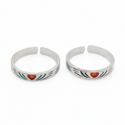Love & Lines Toe Rings FREE Size / 3.25 g