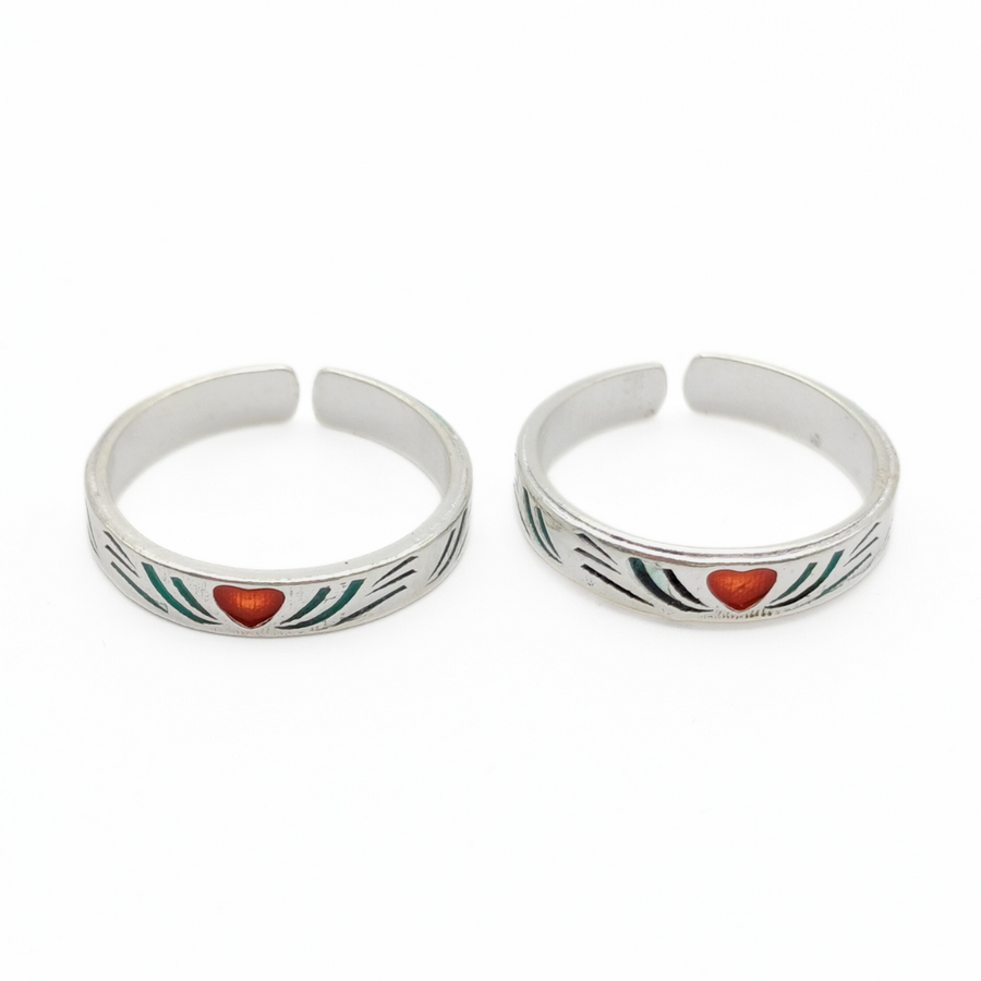 Love & Lines Toe Rings FREE Size / 3.25 g