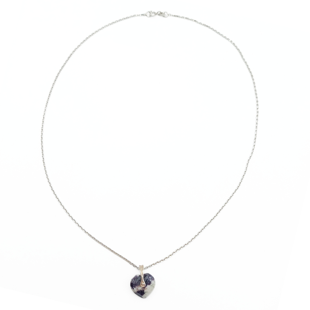 Marble Heart Radiance Chain Set Free Size