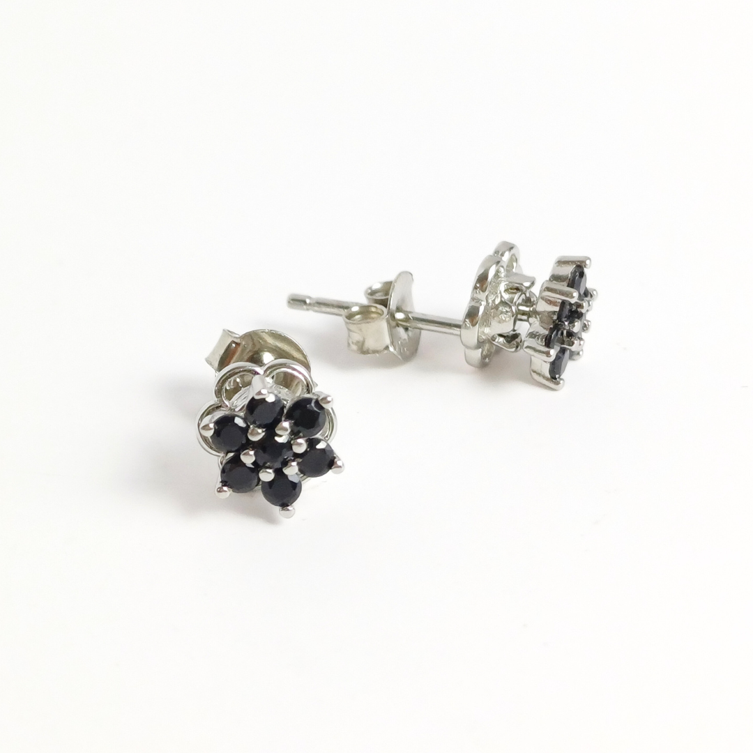 Midnight Bloom Studs Free Size