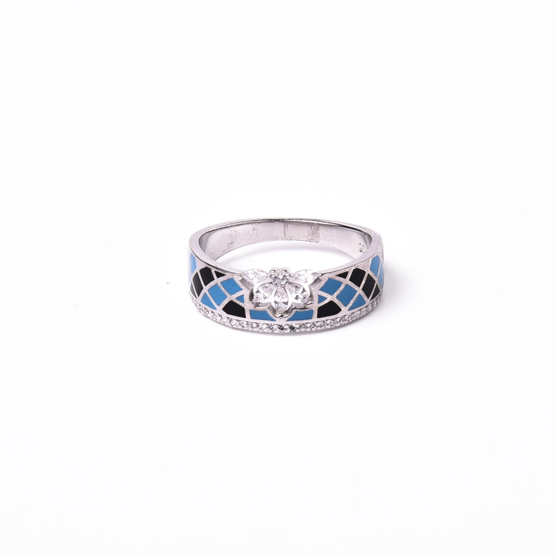 Midnight Sky Mosaic Ring 18 mm / 3.42 g