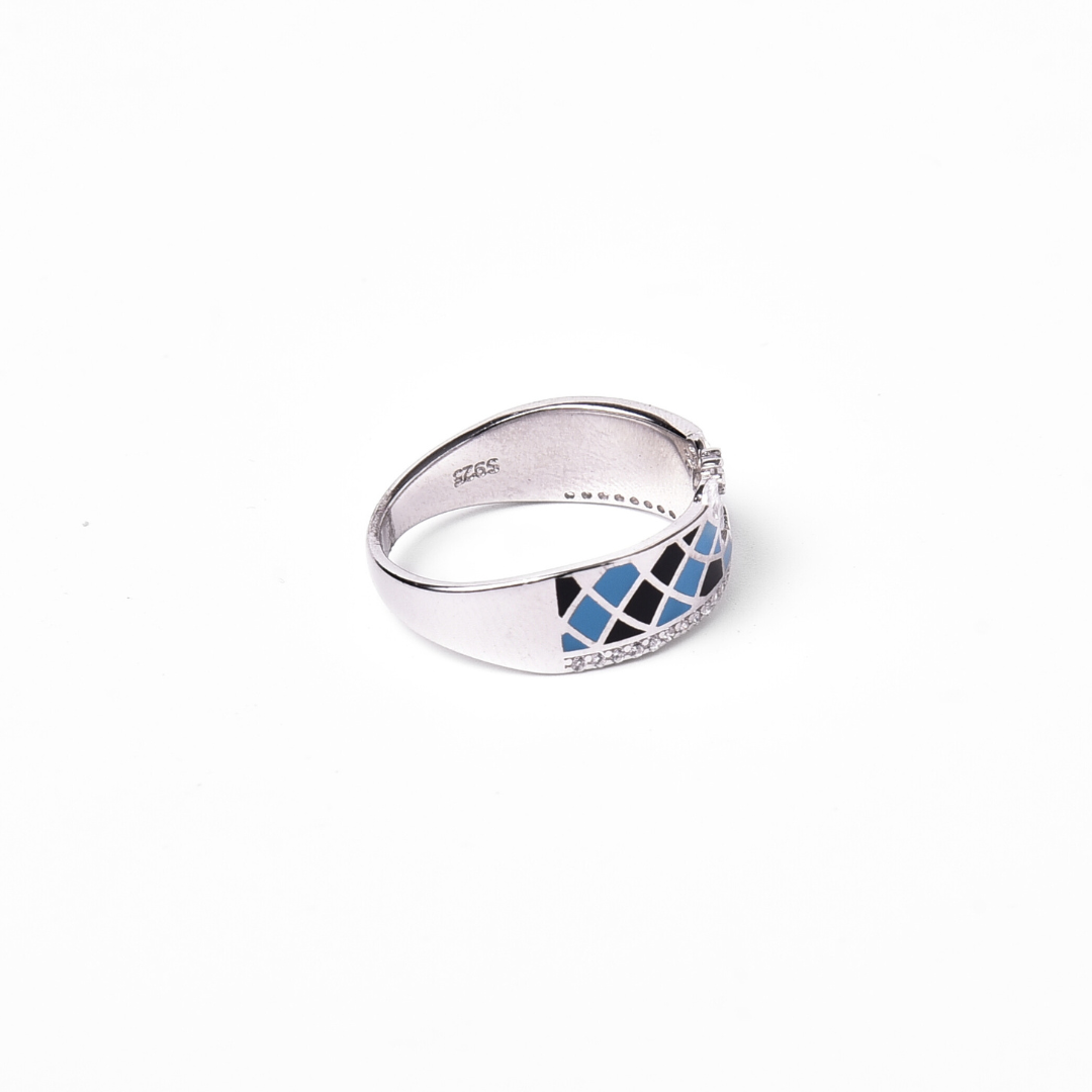 Midnight Sky Mosaic Ring 18 mm / 3.42 g