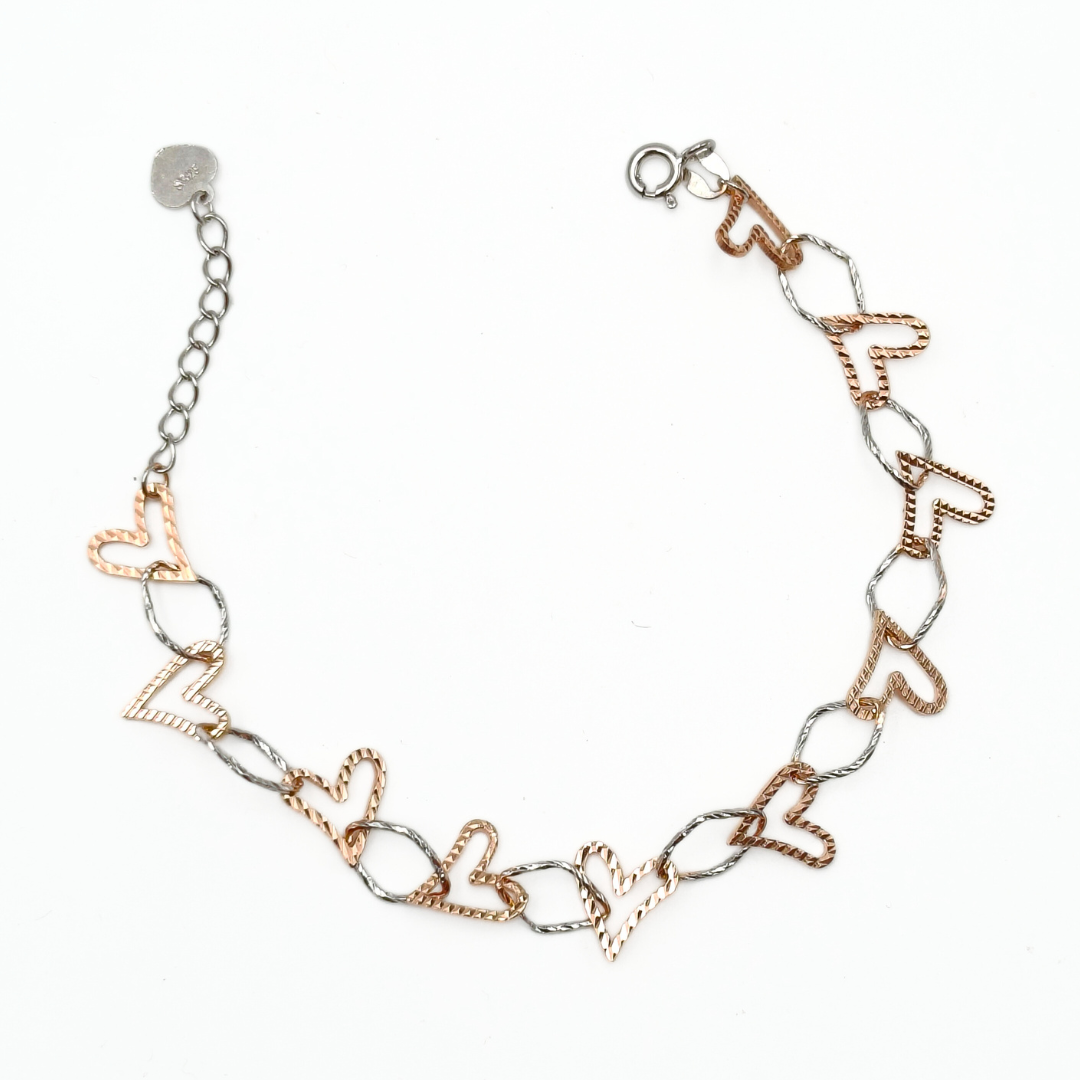 Mixed Heart Bracelet 165 mm / 3.24 g
