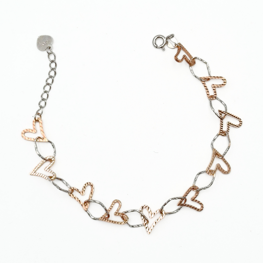 Mixed Heart Bracelet 165 mm / 3.24 g