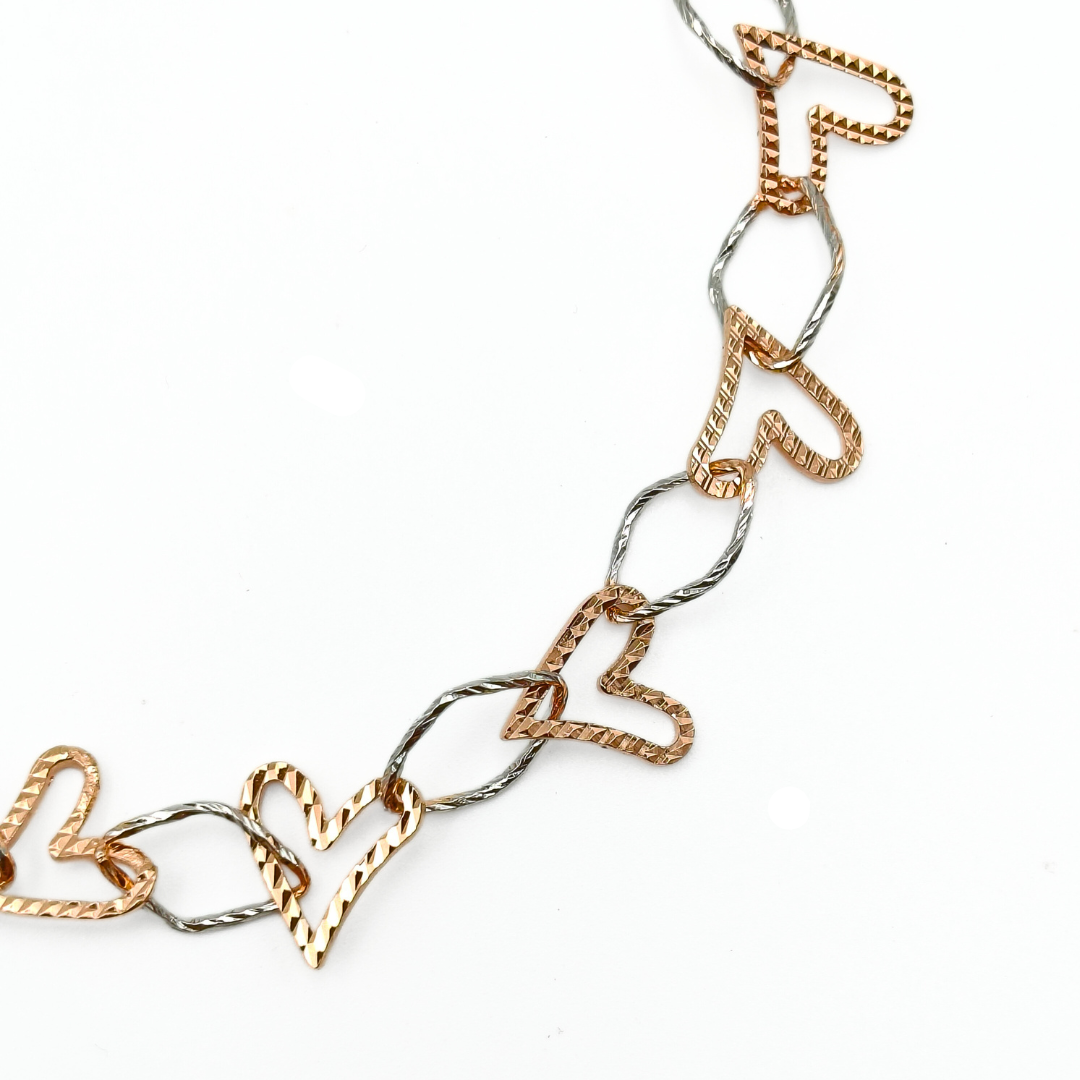 Mixed Heart Bracelet 165 mm / 3.24 g