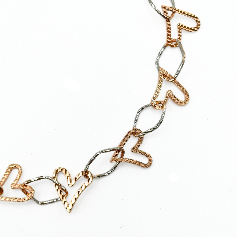 Mixed Heart Bracelet 165 mm / 3.24 g