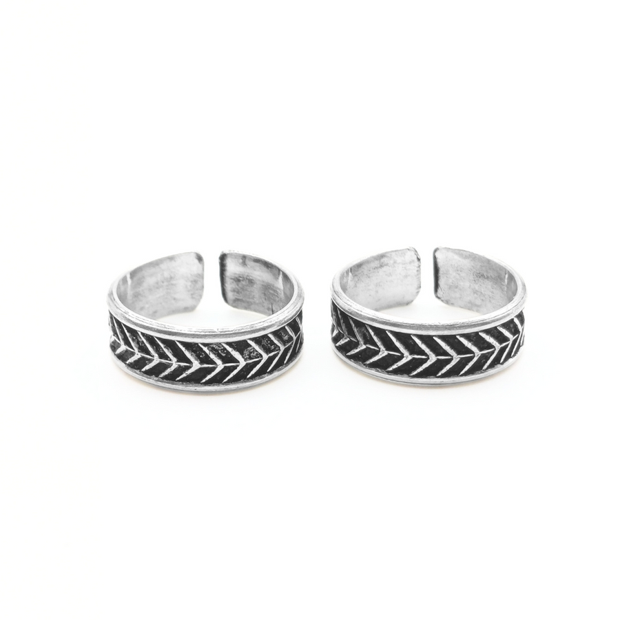 Modern Edge Toe Rings FREE Size / 4.56 g