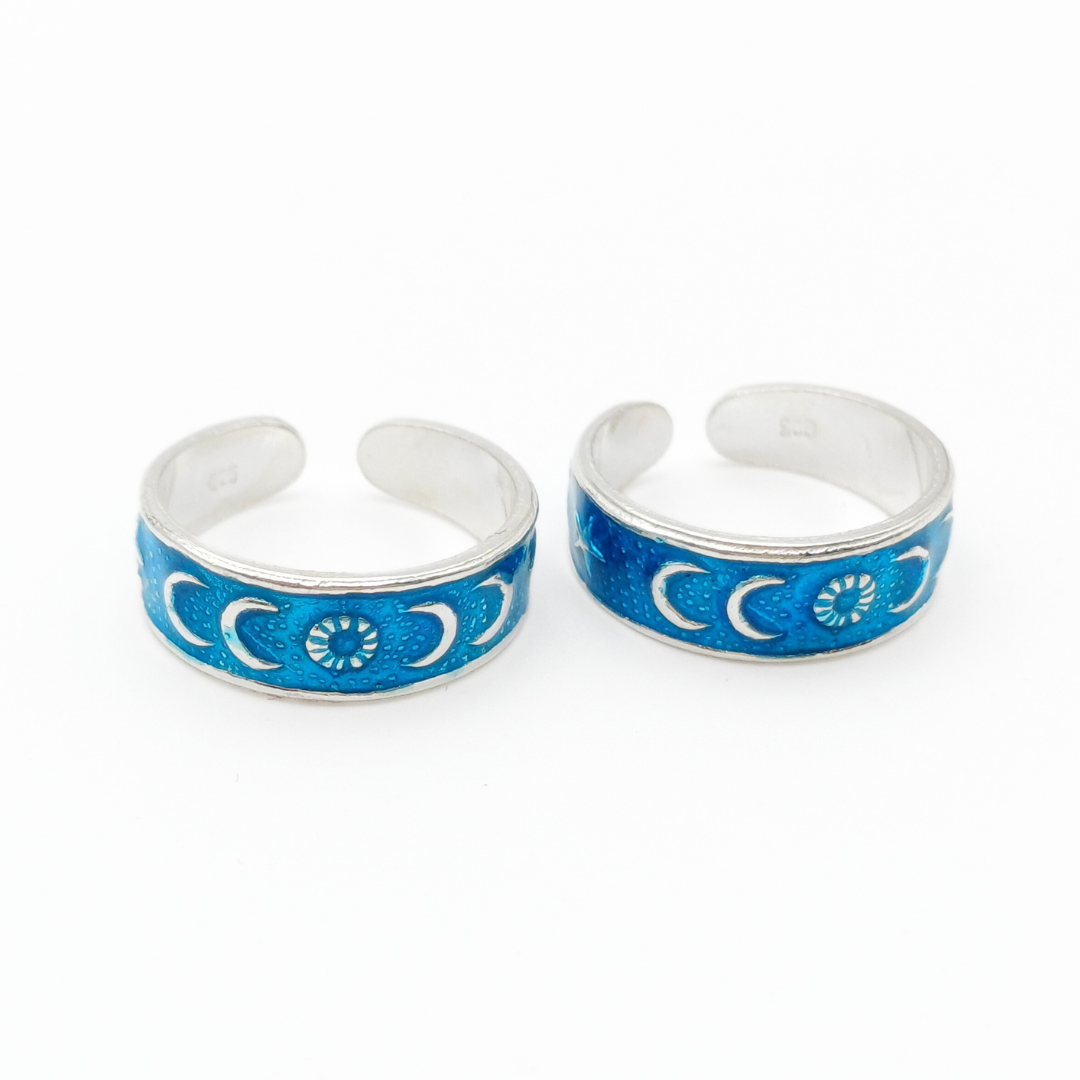 Moonlight Grace Toe Rings FREE Size / 3.22 g