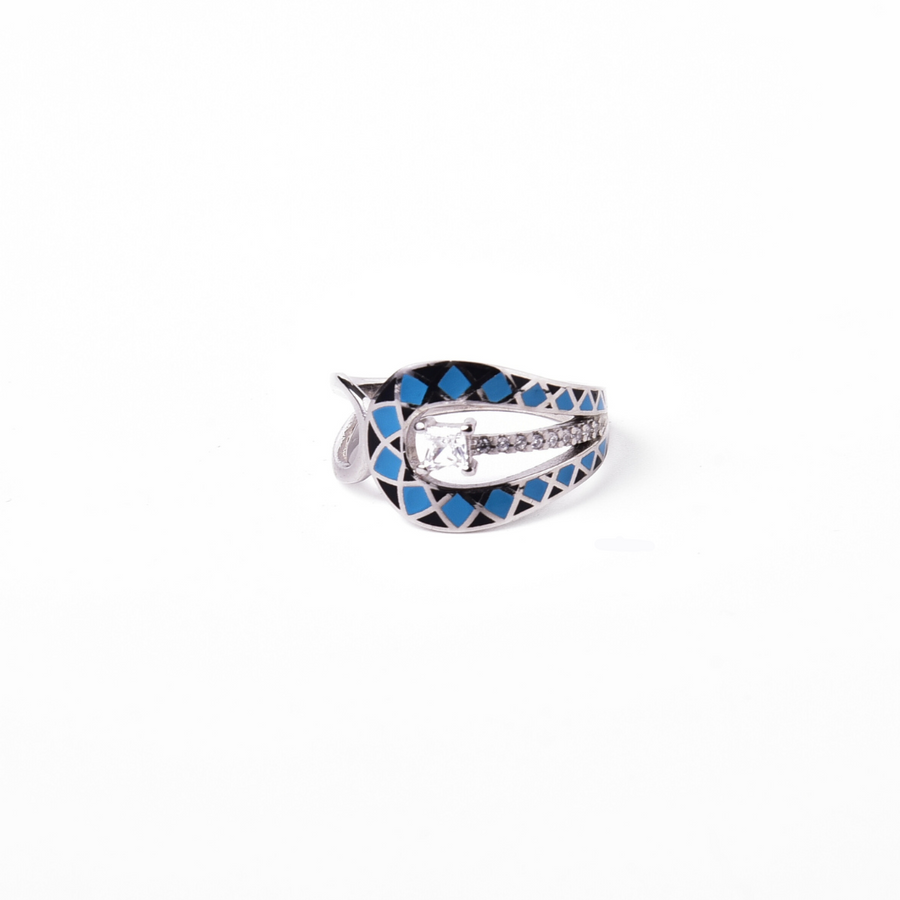 Mosaic Maze Ring 14 mm / 3.13 g
