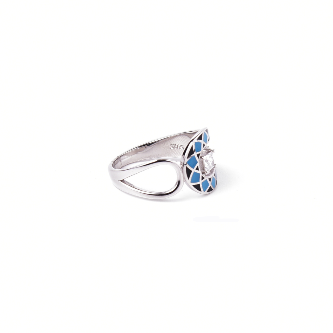 Mosaic Maze Ring 14 mm / 3.13 g