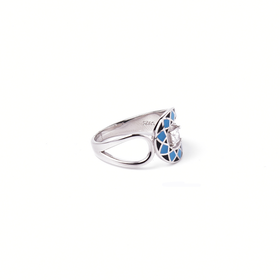 Mosaic Maze Ring 14 mm / 3.13 g