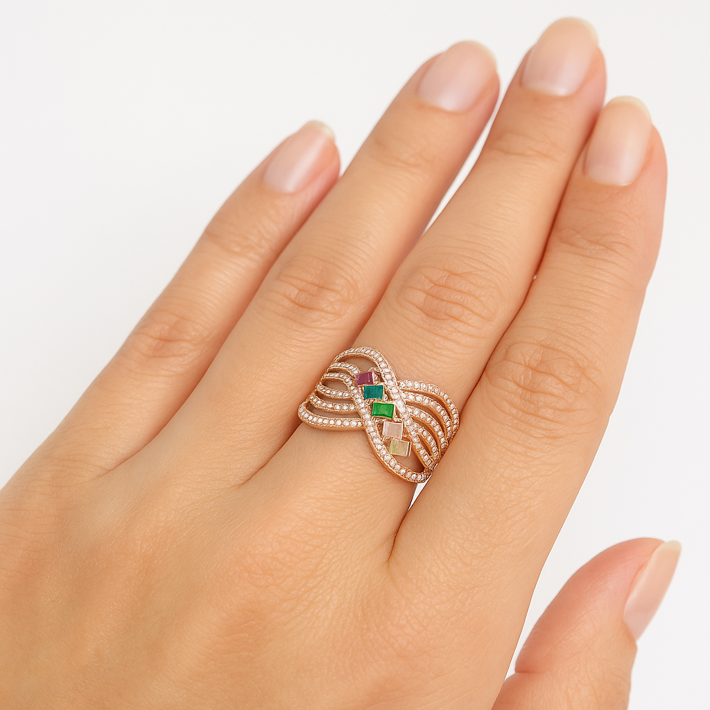 Mosaic Mesh Ring 13 mm / 4.11 g