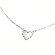 Mother of Pearl Heart Chain Set 2.47 g