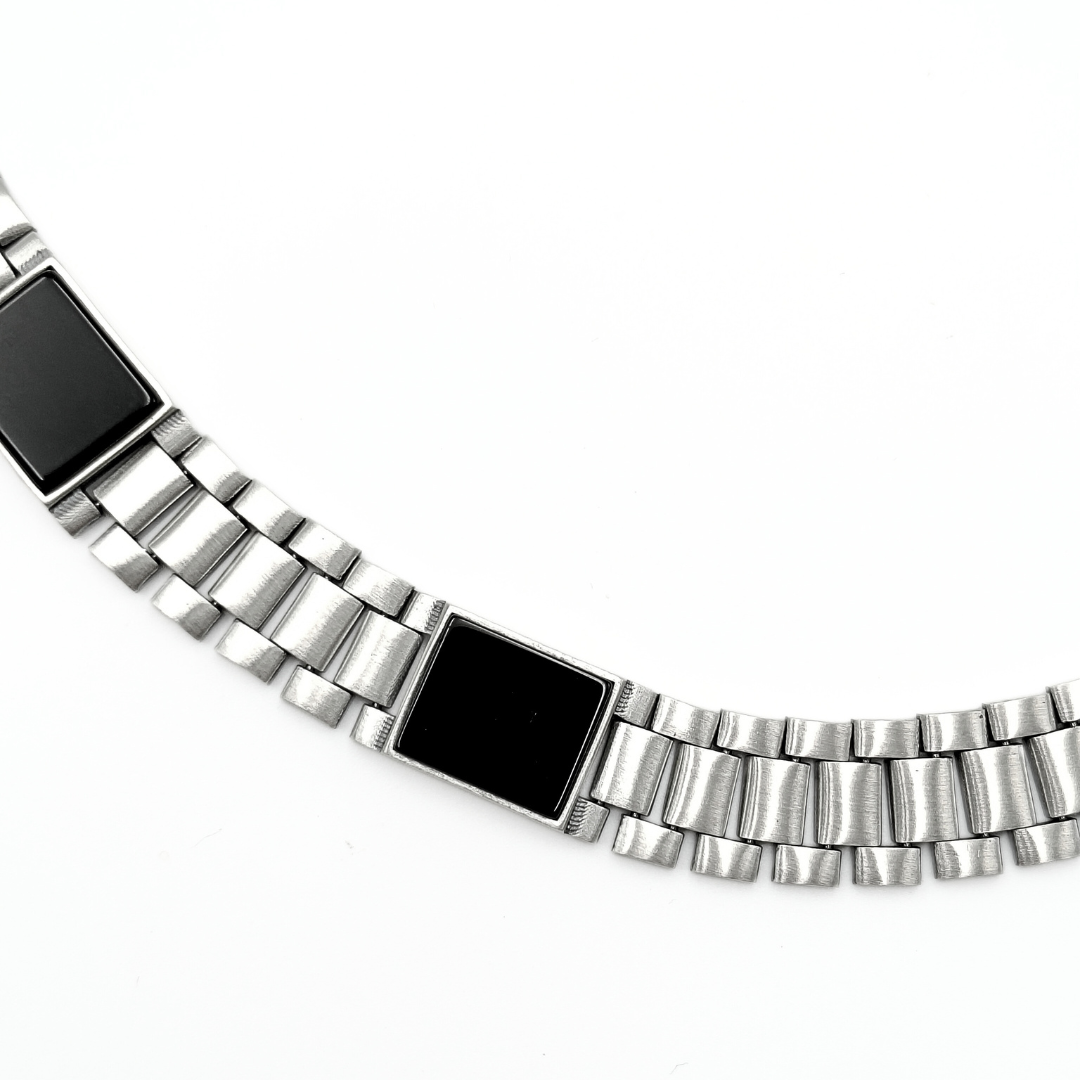Obsidian Rail Bracelet 229 mm / 26.86 g