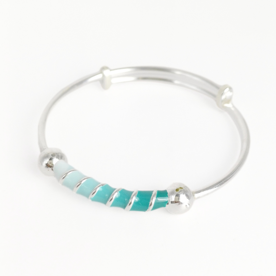 Ombre Ocean Baby Bangles Adjustable / 14.11 g
