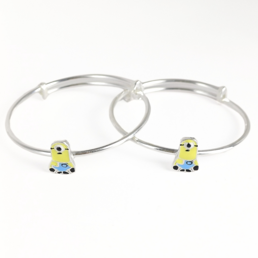 One in a Minion Baby Bangles Adjustable / 13.6 g