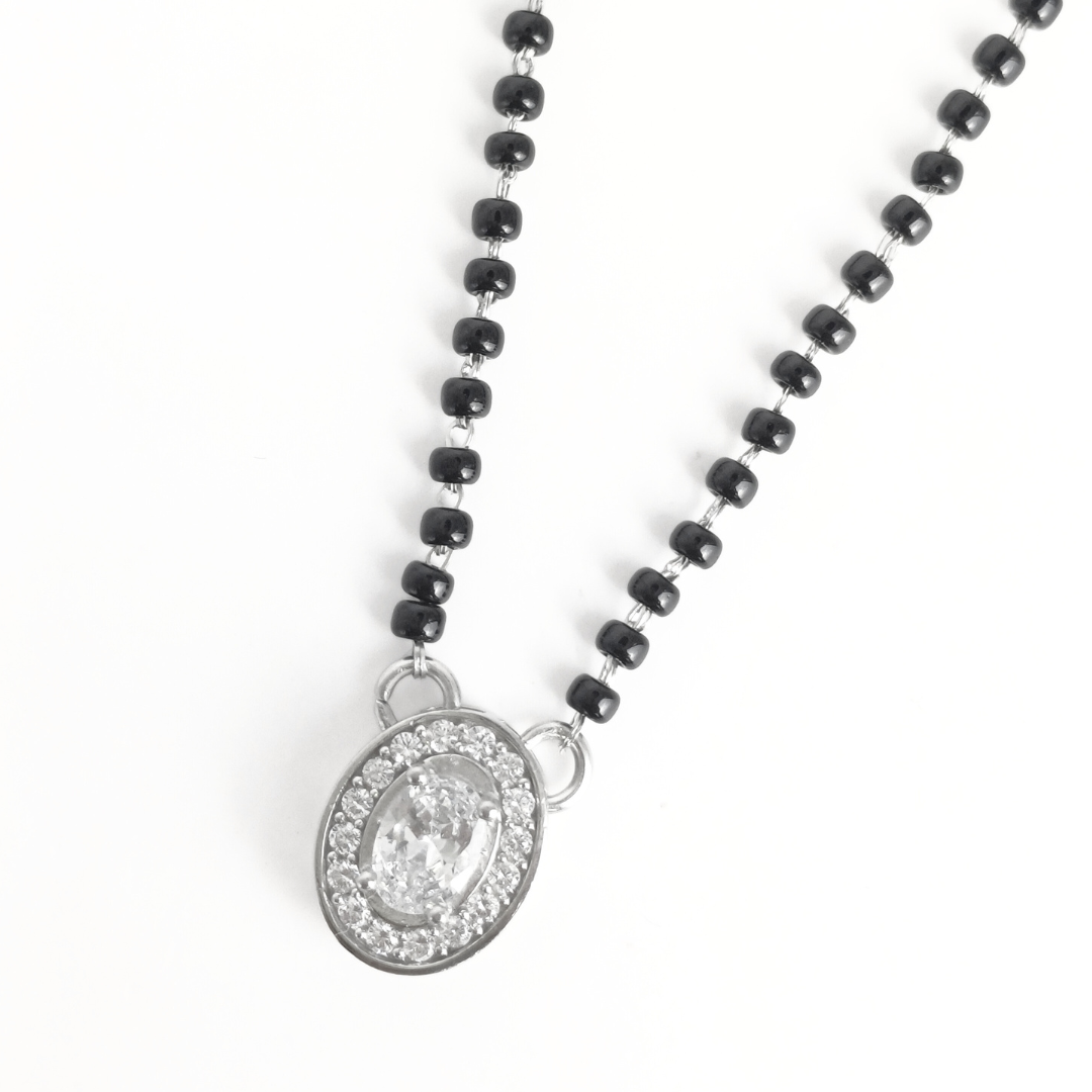 Oval Charm Mangalsutra 18 inches