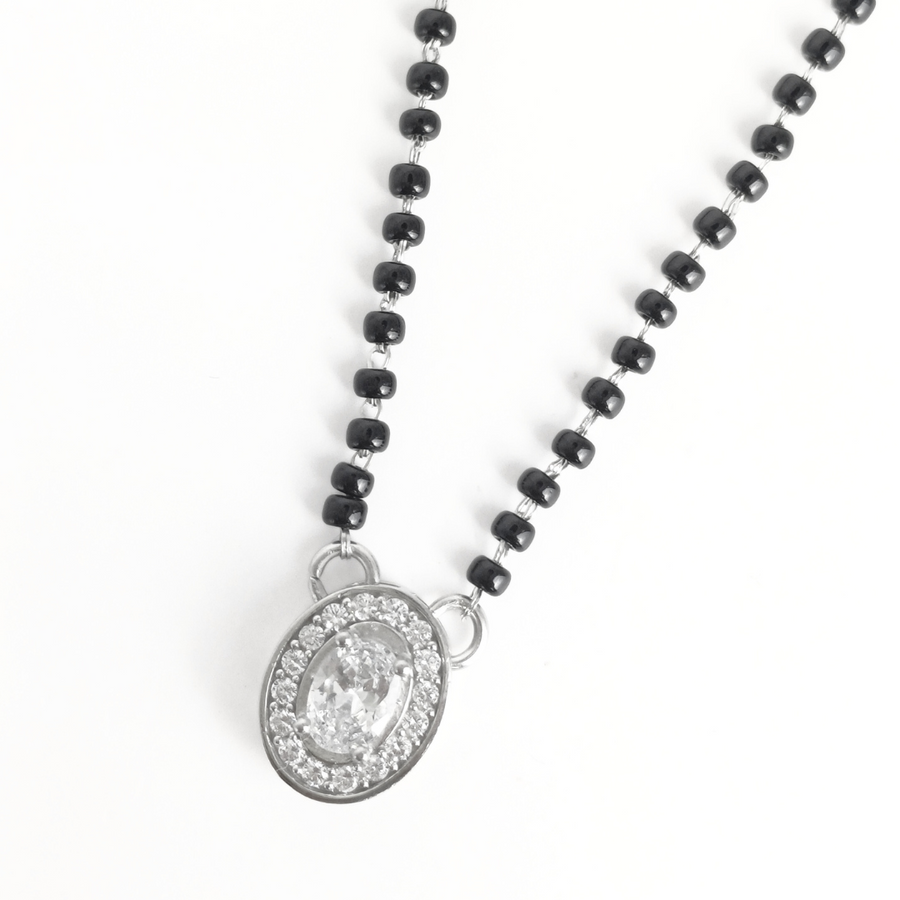 Oval Charm Mangalsutra 18 inches