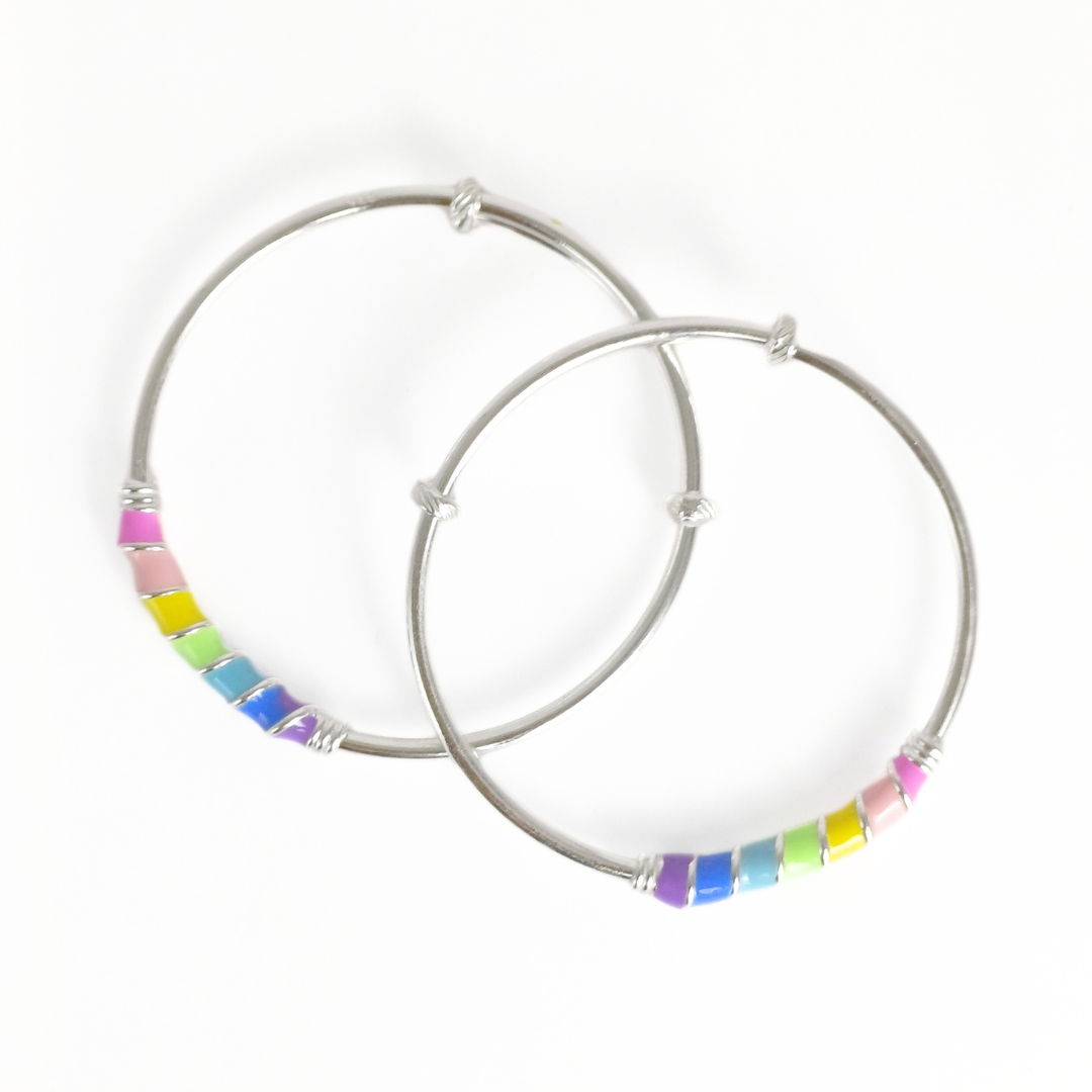 Over the Rainbow Baby Bangles Adjustable / 13.31 g