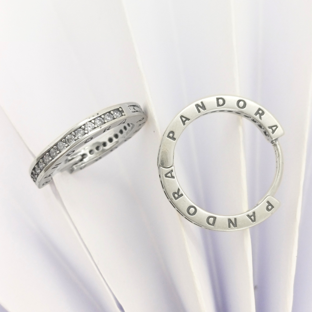 Pandora Sparkling Hoop Earrings 5.655 g