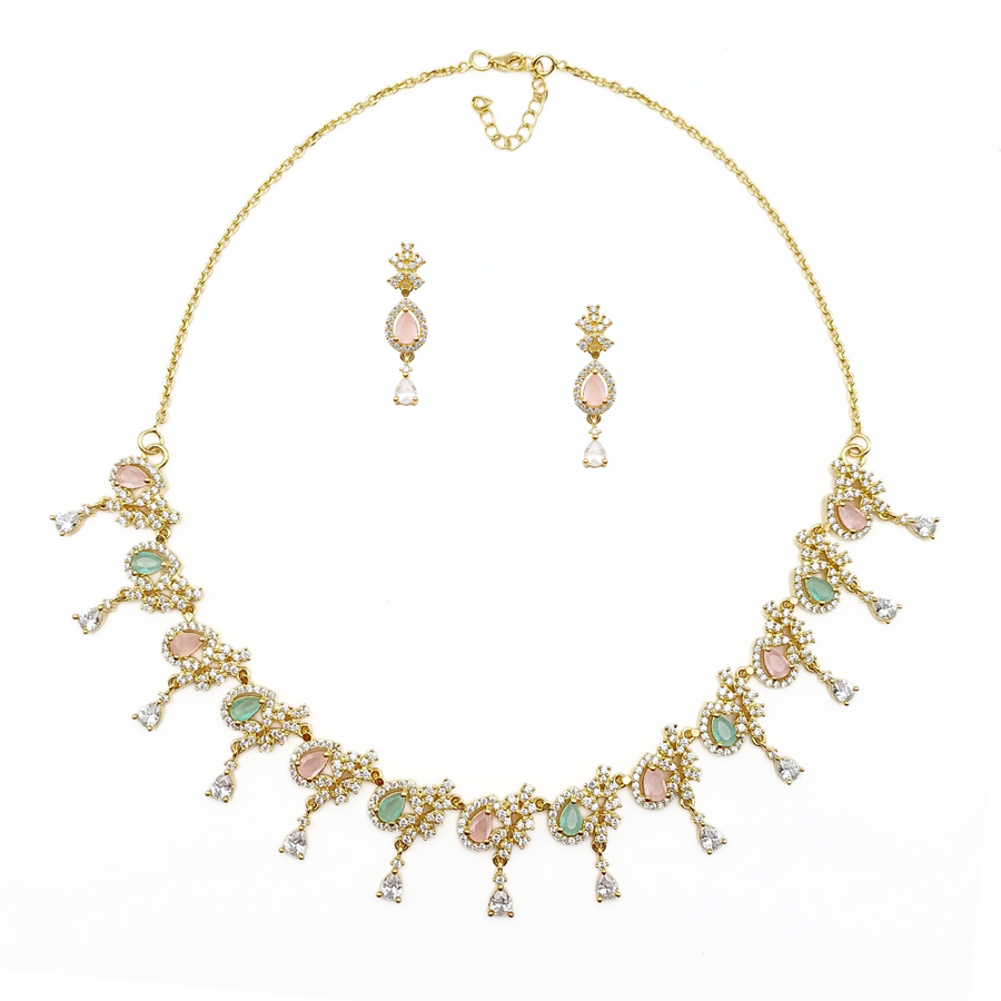 Pastel Petals Necklace Set 41.89 g