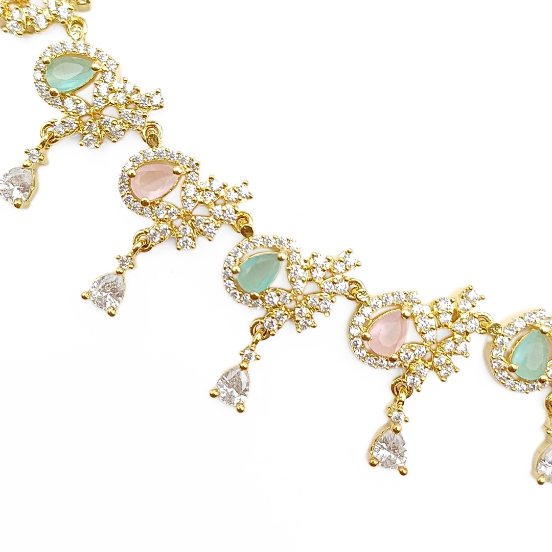 Pastel Petals Necklace Set 41.89 g